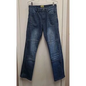 Drayko motorcycle Blue  jeans kevlar lined denim  men's pants size 30 EUC